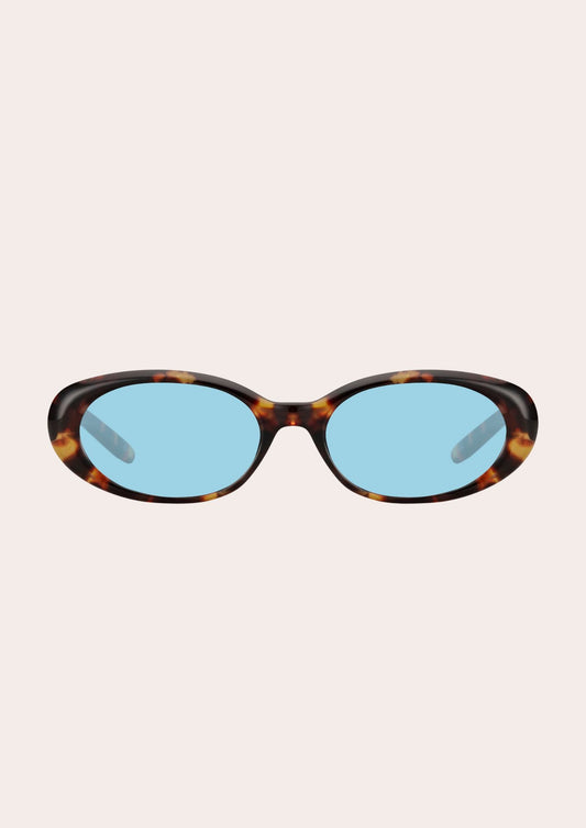 OVAL TORTOISE- BLUE